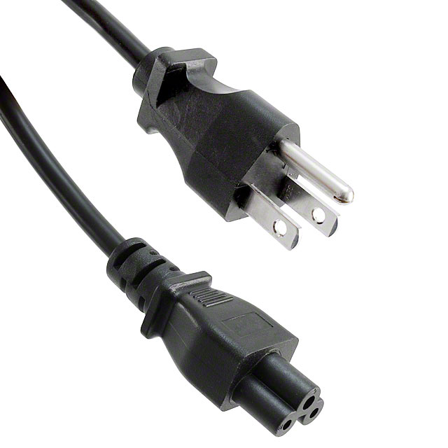 CORD 18AWG 5-15P - 320-C5 6' BLK