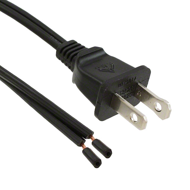 CORD 18AWG NEMA 1-15P TO CBL 8'
