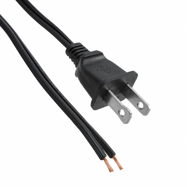 CORD 18AWG NEMA 1-15P TO CBL 6'