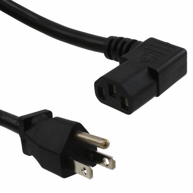 CORD 18AWG 5-15P TO C13 9.84'