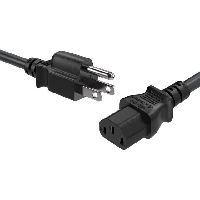 PWR CORD NEMA5-15P/C13 18AWG1.5'