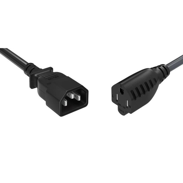 POWER ADAPTER CORD C14/5-15R 3'