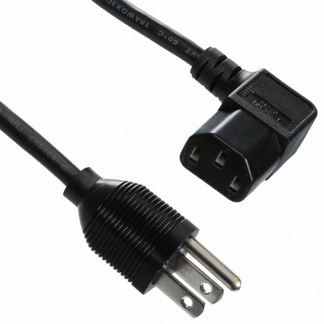 CORD 18AWG 5-15P TO C13 6.56'
