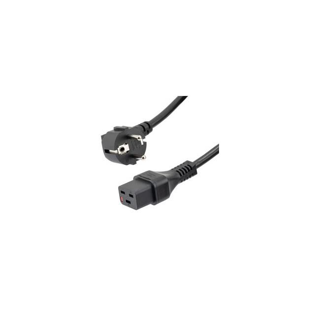 IEC LOCK C19 TO R/A SCHUKO, 16A,