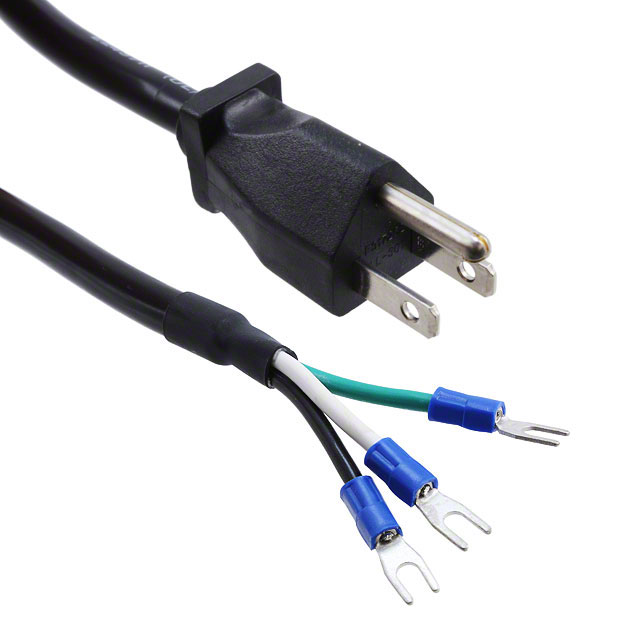 CORD 16AWG 5-15P - FK TERM 3.28'