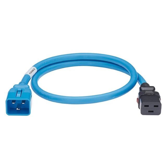 DUAL LOCKING POWER CORD, IEC C20