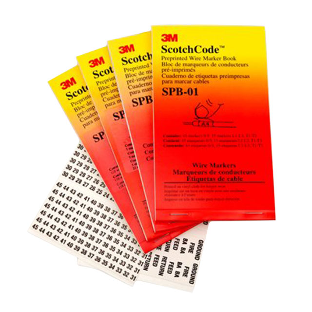 WIRE MARKR BOOK 5.6MMX34.8MM WHT