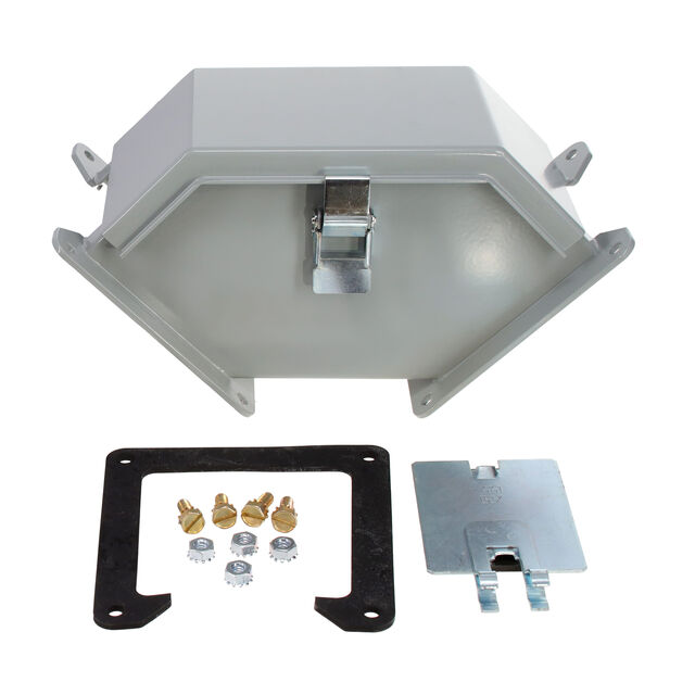 WIREWAY 90 DEG STEEL 4X4" GRAY
