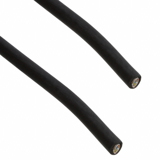 CABLE 4COND 22AWG BLK SHLD 50M