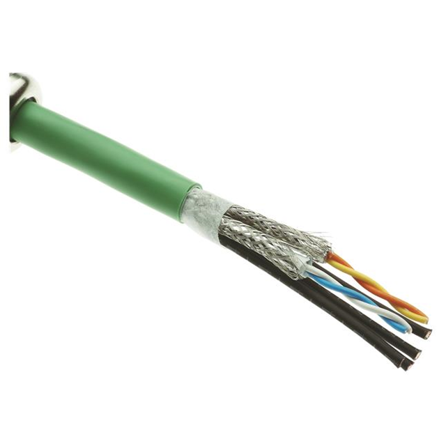 CABLE CAT5 8COND GREEN SHLD 500M