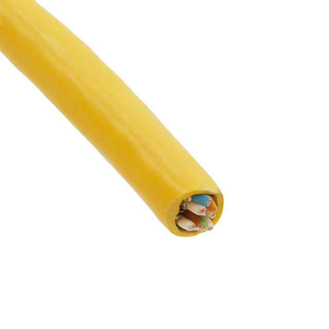 CABLE CAT6A 8COND 26AWG YLW 20M