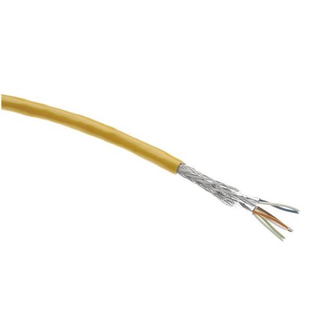 CBL CAT6A 8CON 26AWG YLW METER