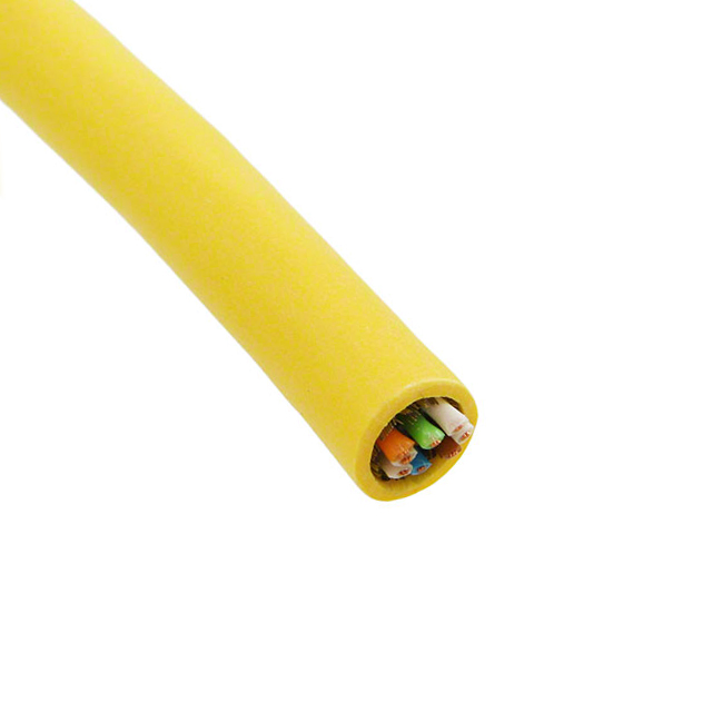 CABLE CAT6A 8COND 27AWG YLW 50M
