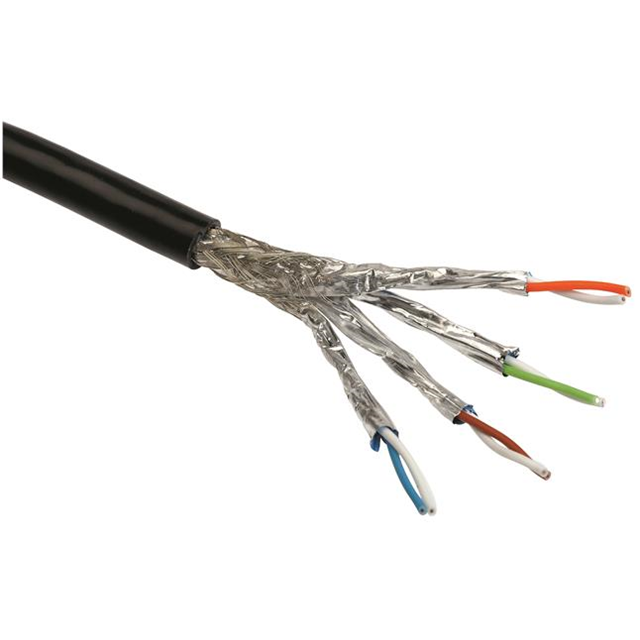 CABLE CAT7 8COND 24AWG BLACK 10M