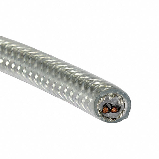 CABLE 2COND 28AWG CLEAR 100'
