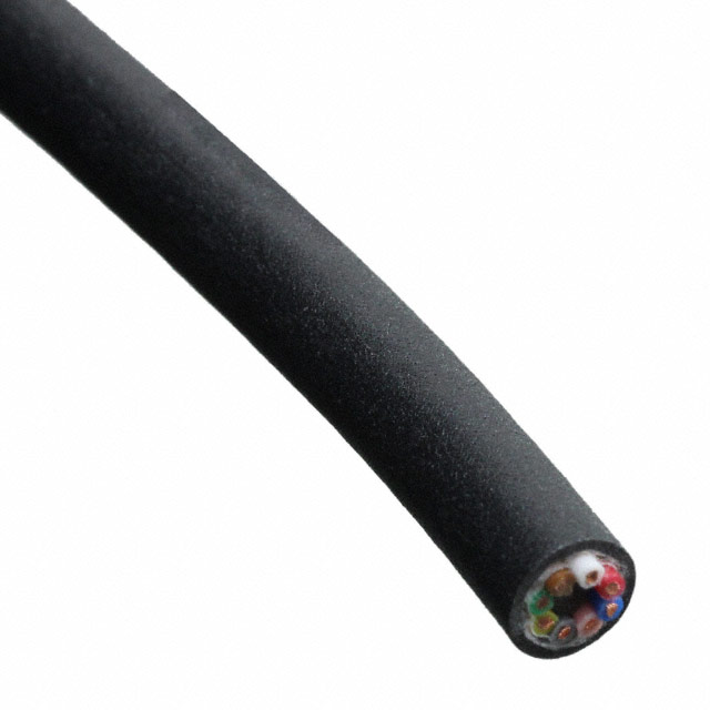 CABLE 8COND 24AWG BLK SHLD 100M