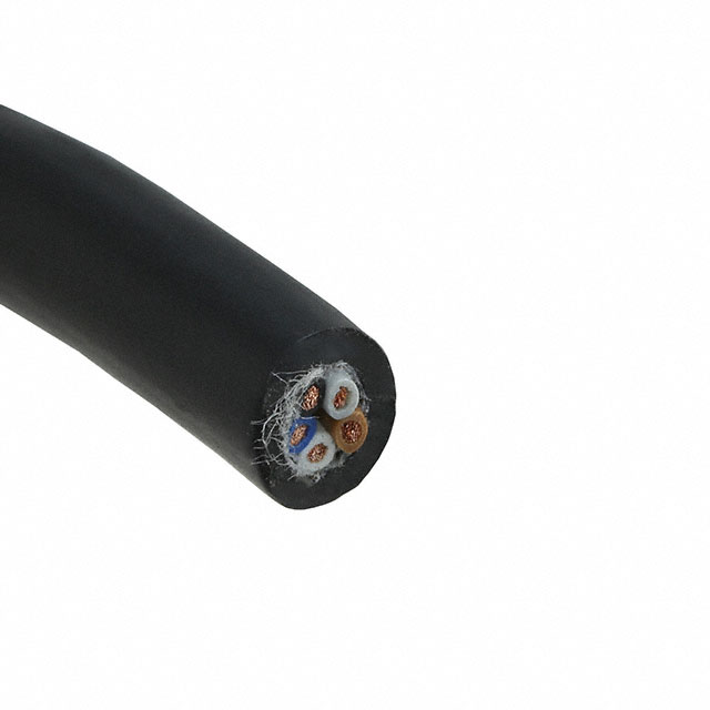 CABLE 5COND 22AWG BLK SHLD 10M