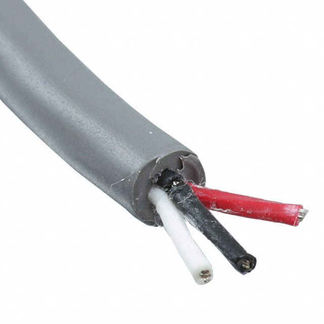 CABLE 3COND 20AWG SLATE 100'