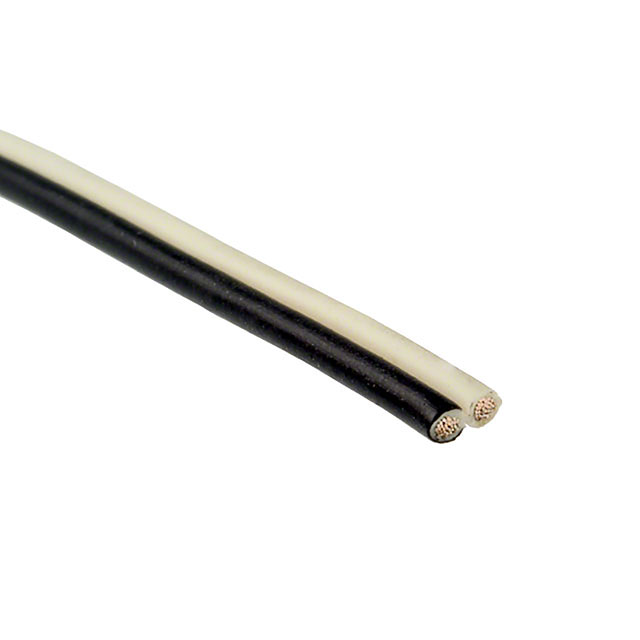 CABLE 2COND 22AWG BLK/WHITE