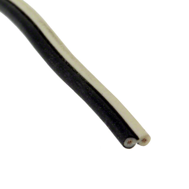 CABLE 2COND 24AWG BLK/WHITE 100'