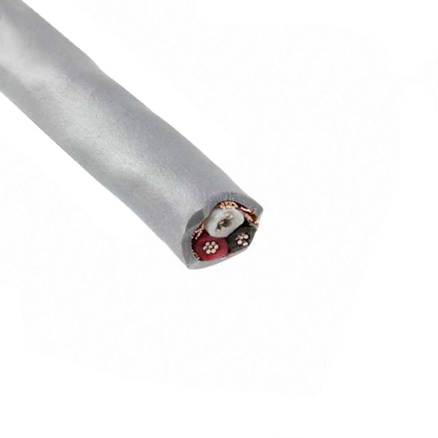 CABLE 3CON 22AWG SLATE SHLD 100'