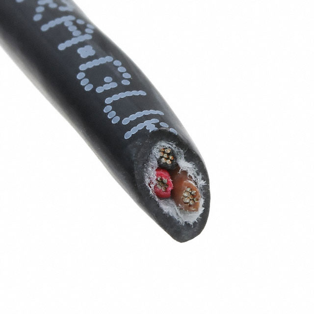 CABLE 3COND 22AWG BLACK FEET