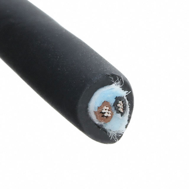 CABLE 2COND 24AWG BLACK FEET