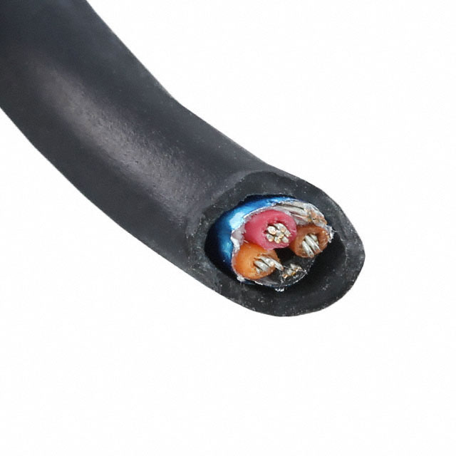 CABLE 4COND 24AWG BLK SHLD 100'