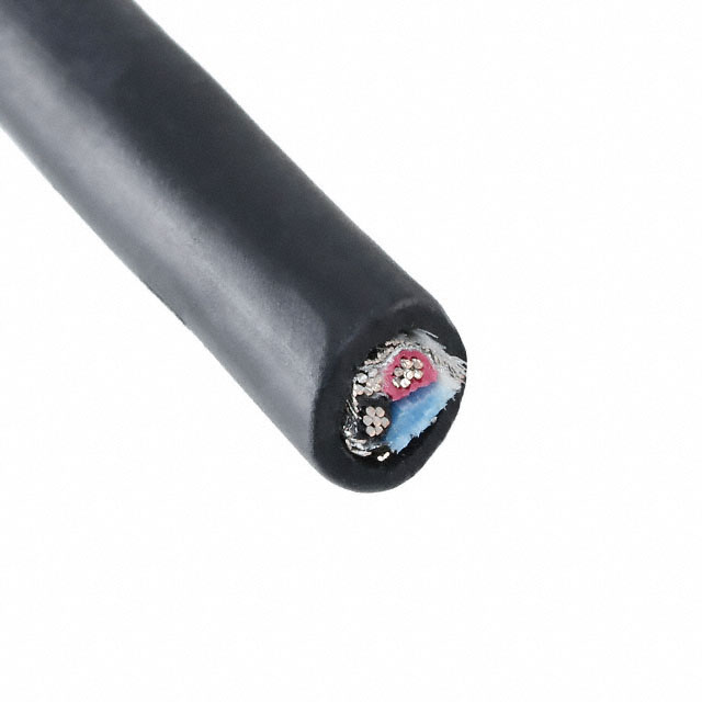 CABLE 2COND 20AWG BLK SHLD FEET