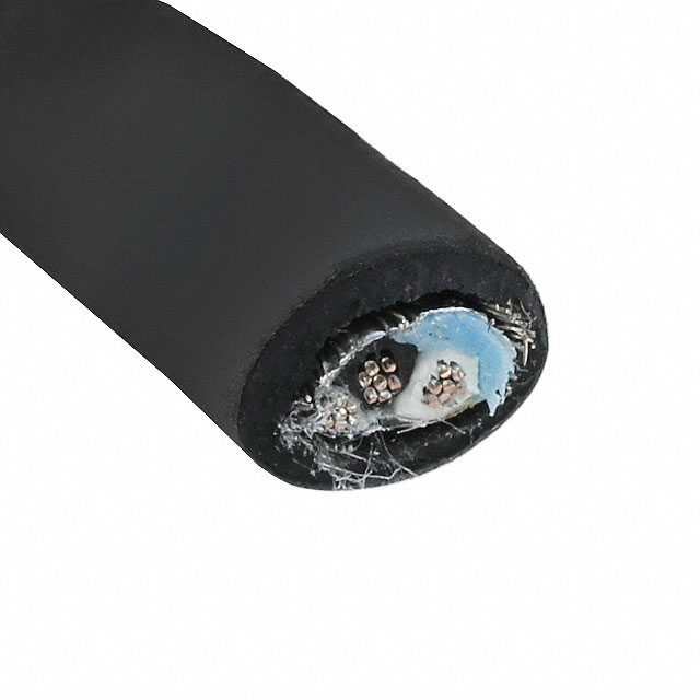 CABLE 2COND 24AWG BLK SHLD 100'