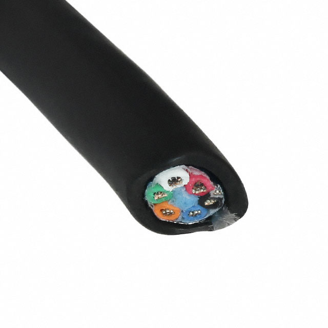 CABLE 6COND 20AWG BLK SHLD 1000'