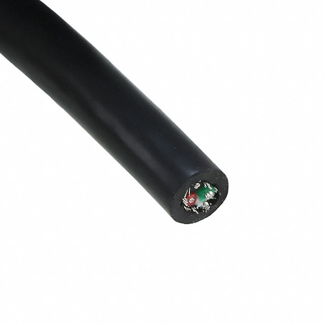 CABLE 4COND 28AWG BLK SHLD 100'