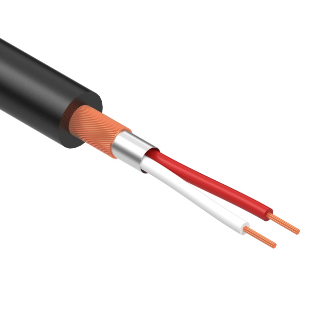 CABLE 2COND 28AWG BLK SHLD METER