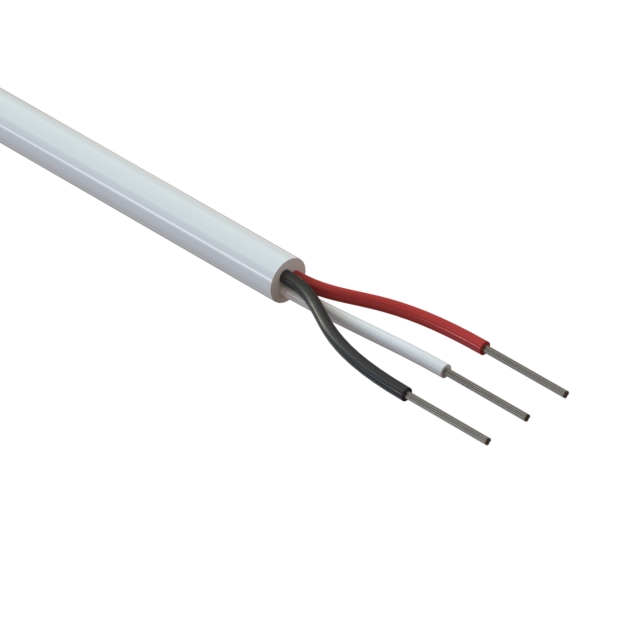 CABLE 3COND 22AWG WHITE 5M
