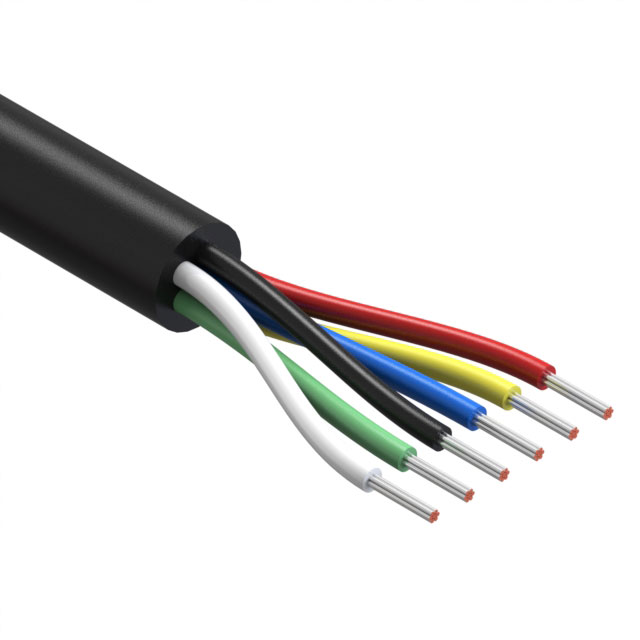CABLE 6COND 24AWG BLACK METER