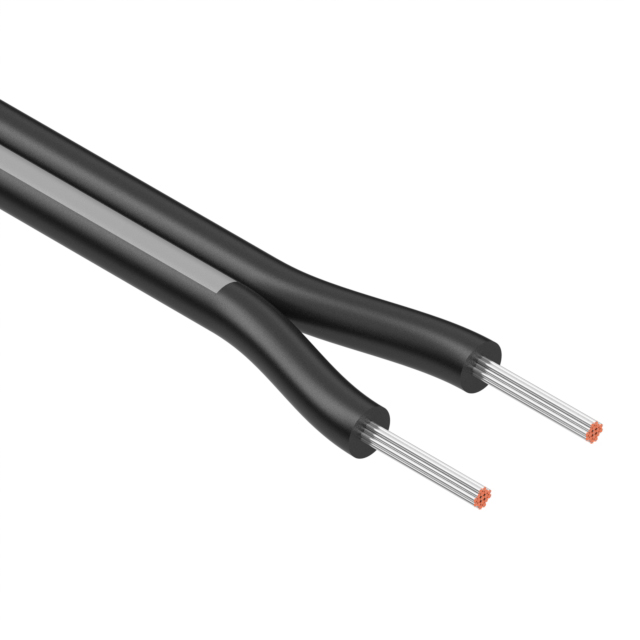 CABLE 2COND 22AWG BLACK