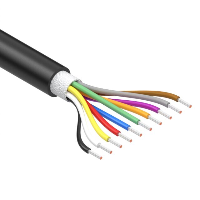 CABLE 10COND 24AWG BLACK