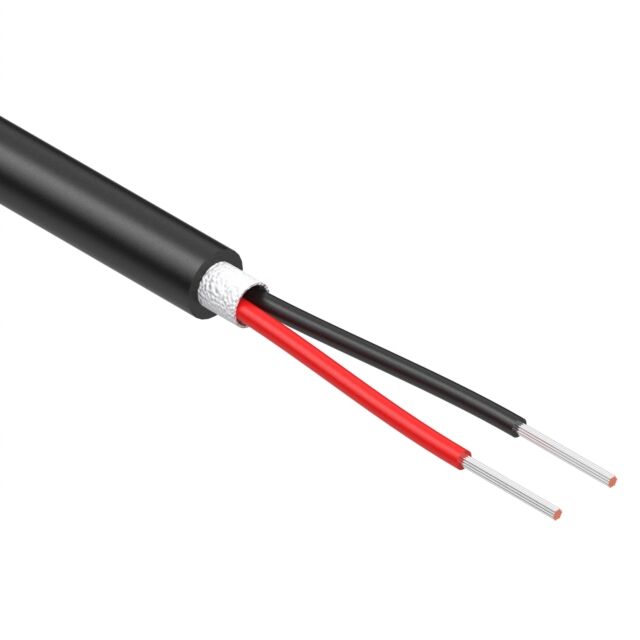 CABLE 2COND 24AWG BLACK