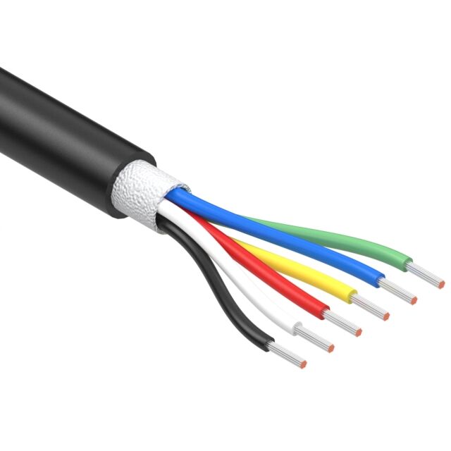 CABLE 6COND 22AWG BLACK METER
