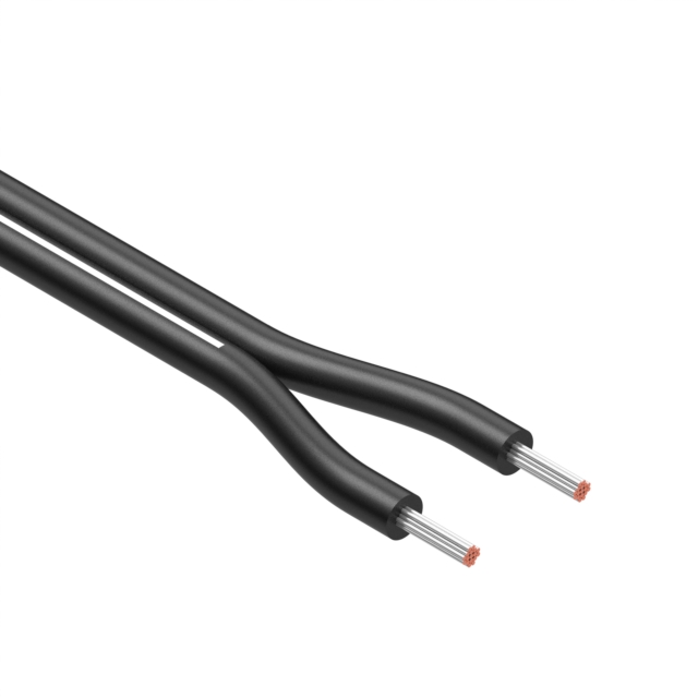 CABLE 2COND 22AWG BLACK