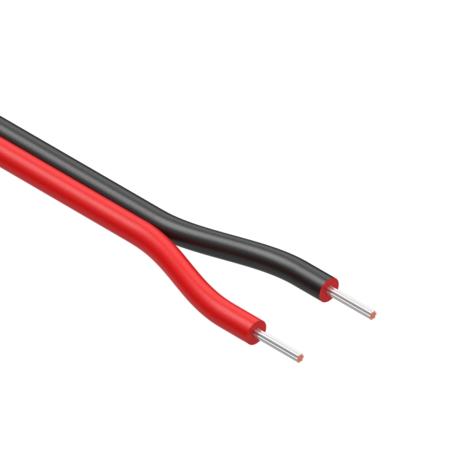 CABLE 2COND 26AWG BLACK/RED