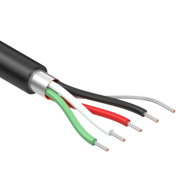 CABLE 4COND 26AWG BLACK
