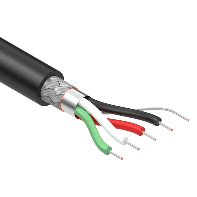 CABLE 4COND 28AWG BLACK