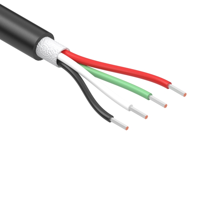 CABLE 4COND 26AWG BLACK