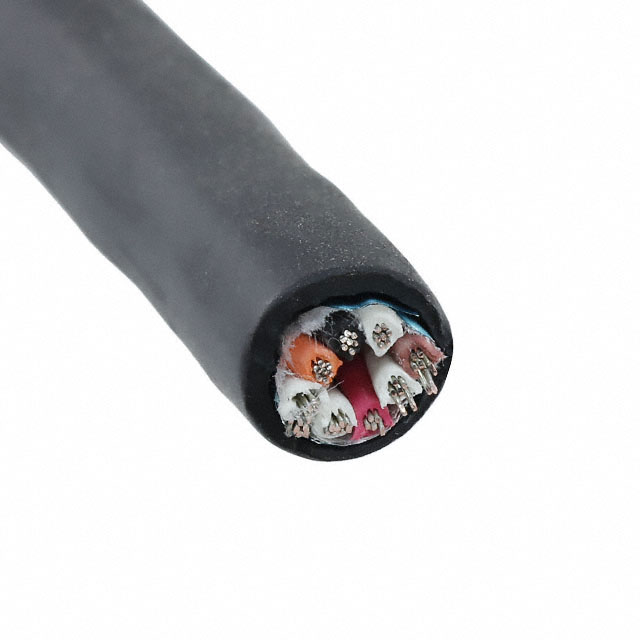 MULTI-PAIR 8COND 24AWG BLACK