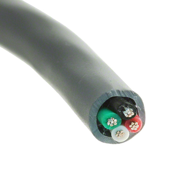 CABLE 4COND 20AWG SLATE 100'