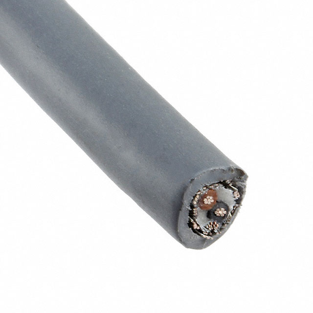 CABLE 2CON 24AWG SLATE SHLD 100'