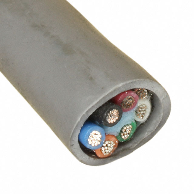 CABLE 6CON 18AWG SLATE SHLD 100'