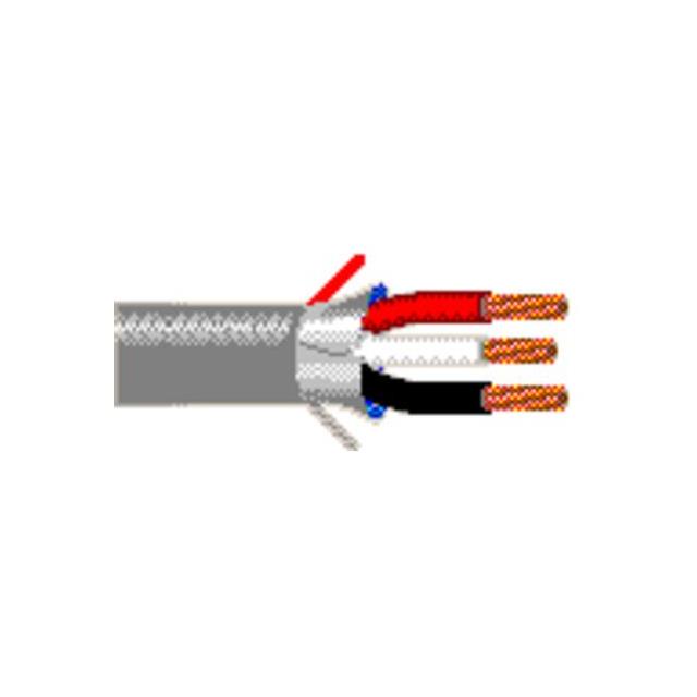CABLE 3CON 20AWG GRAY SHLD
