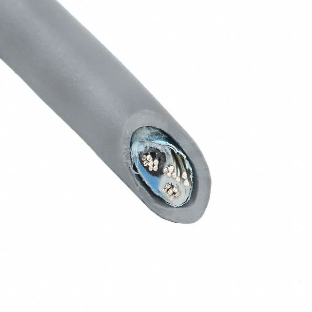 CABLE 2CON 24AWG SLATE SHLD